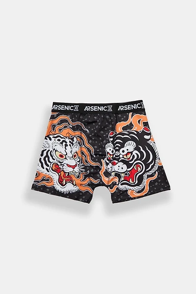 Arsenic Flaming Tiger Boxer Brief