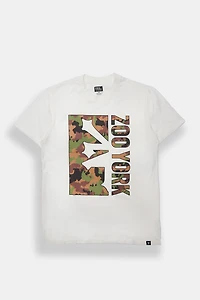 T-shirt imprimé logo camouflage Zoo York