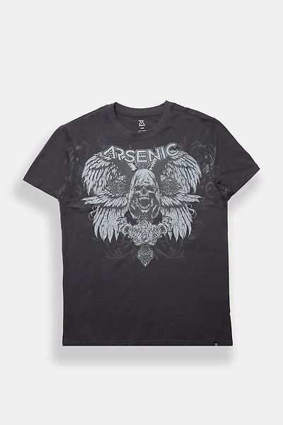 T-shirt imprimé faucheur ailé Arsenic