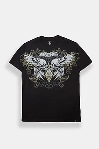 Arsenic Winged Skulls Graphic Tee