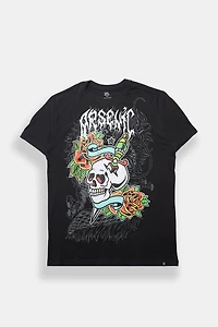 Arsenic Skull Tattoo Graphic Tee