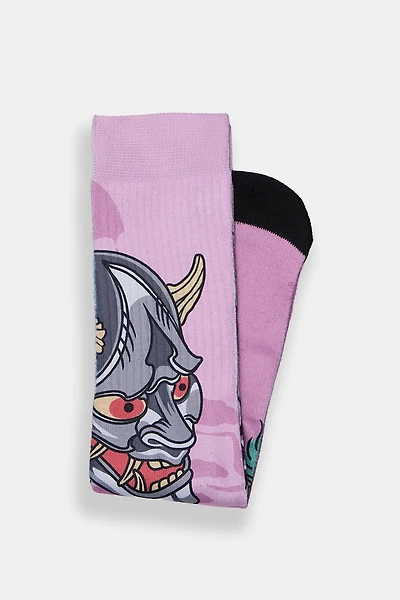 Arsenic Devil & Ape Printed Crew Socks