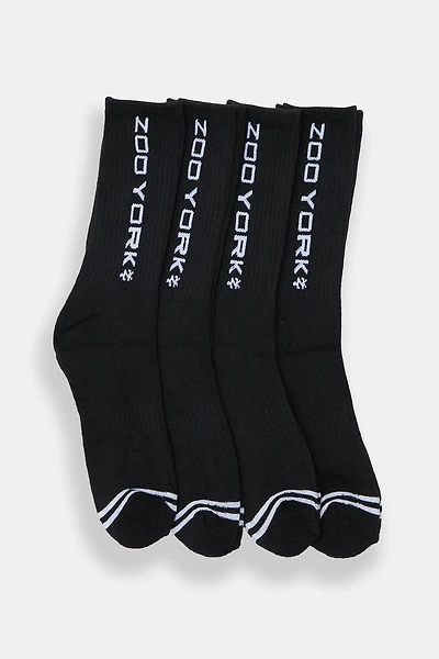 Zoo York 4-Pack Athletic Crew Socks