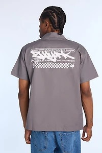 Zoo York Mens Performance Shop Twill Button-Up