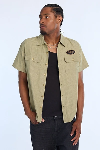 Chemise en sergé avec écusson ovale Zoo York homme