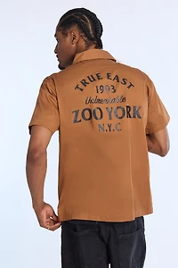 Chemise en sergé imprimée True East 1993 Zoo York homme