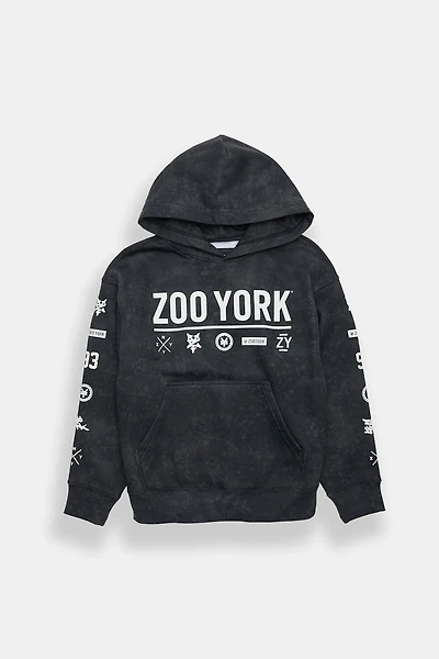Zoo York Youth Allover Washed Printed Hoodie