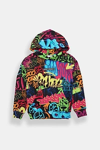 Zoo York Youth Graffiti Print Hoodie