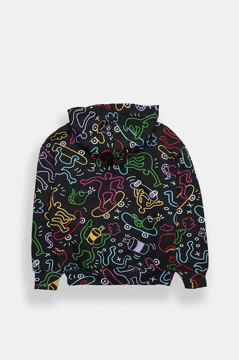 Zoo York Youth Doodle Printed Hoodie