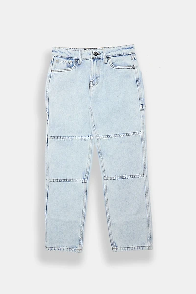 Jean de charpentier délavé clair West49 junior