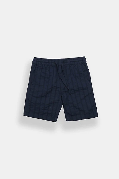 Short texturé à rayures junior 7 po