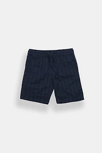 Short texturé à rayures junior 7 po