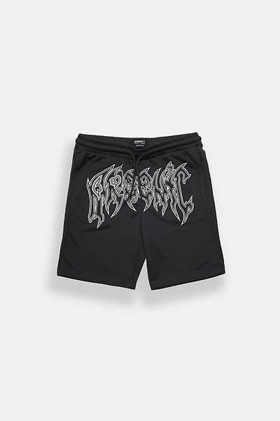 Short en maille imprimé logo Arsenic junior
