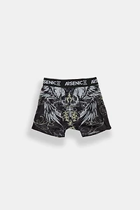Arsenic Youth Winged Skulls Boxer Brief