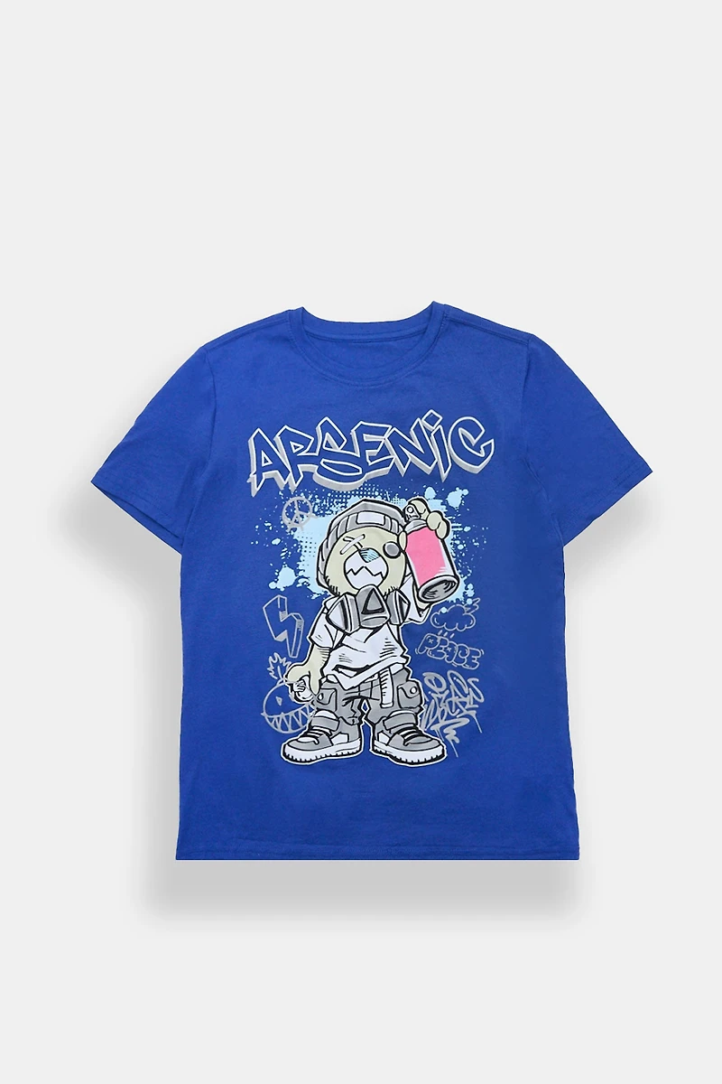 Arsenic Youth Graffiti Bear Graphic Tee