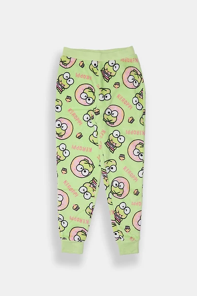 Girls Keroppi Plush Pajama Pant