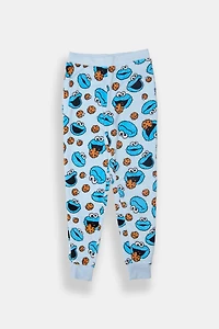 Girls Cookie Monster Plush Pajama Pant