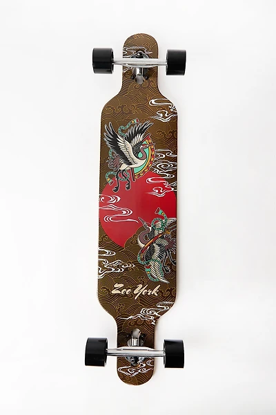 Longboard imprimé grue au coucher de soleil Zoo York 40"