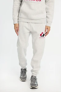 Jogger en molleton brodé Team Canada Hockey homme