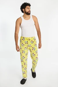 Mens SpongeBob Plush Pajama Pant