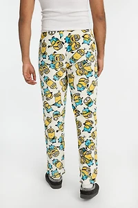 Mens Minions Plush Pajama Pant