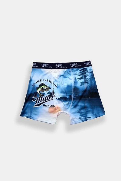 Miller Gone Fishing Printed Boxer Brief