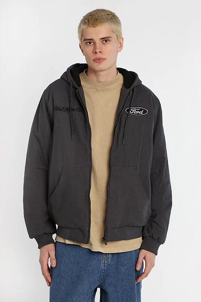 Ford Motor Co. Cotton-Canvas Hooded Workwear Jacket