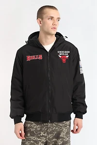 Veste bomber à capuche Chicago Bulls