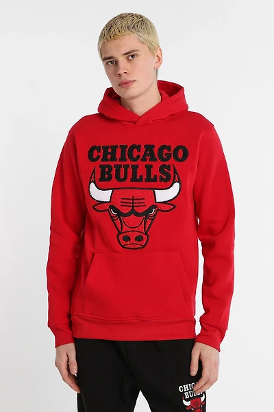 Haut à capuchon logo chenille Chicago Bulls