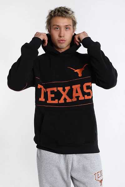 Texas Longhorns Embroidered Panel Hoodie