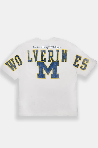 Mens University of Michigan Wolverines Oversized Tee
