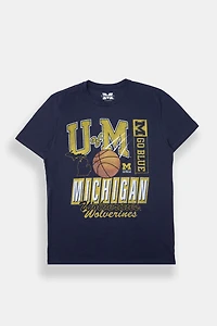 Mens Michigan Wolverines Basketball Graphic Tee