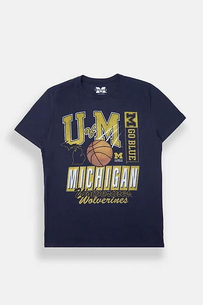 T-shirt imprimé Michigan Wolverines Basketball homme