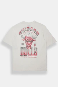 T-shirt surdimensionné imprimé Chicago Bulls homme