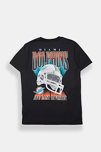 Mens Miami Dolphins Graphic Oversized Tee