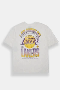 Mens LA Lakers Graphic Oversized Tee
