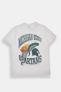 T-shirt surdimensionné imprimé Michigan State Spartans Net homme