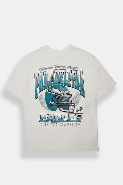 T-shirt surdimensionné imprimé Philadelphia Eagles 2022 Champions homme