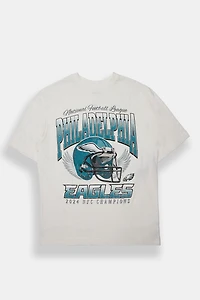 T-shirt surdimensionné imprimé Philadelphia Eagles 2022 Champions homme