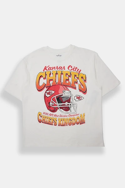 T-shirt surdimensionné imprimé Kansas City Chiefs 2023 Champions homme