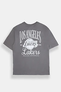 T-shirt surdimensionné brodé Los Angeles Lakers