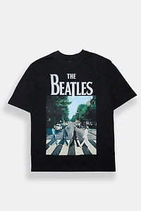 Mens The Beatles Abbey Road Graphic Oversized Tee