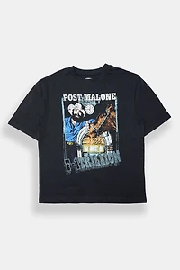 Mens Post Malone Graphic Oversized Tee