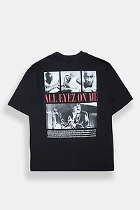 Mens 2Pac All Eyez On me Graphic Oversized Tee