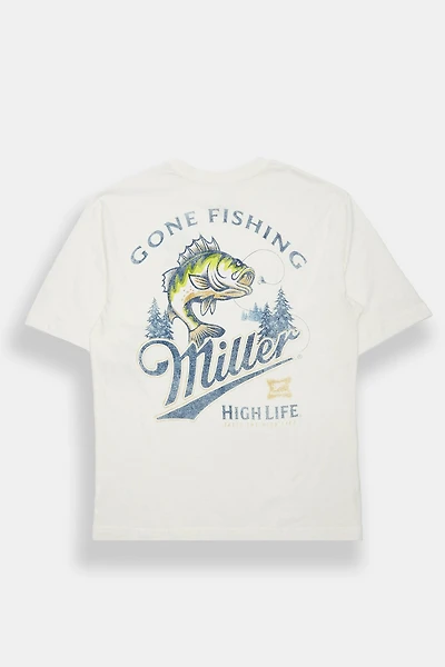 Miller Gone Fishing Graphic Tee