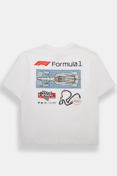 T-shirt surdimensionné imprimé Formula 1 Final Lap