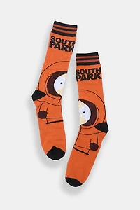Kenny South Park Printed Jacquard Crew Socks