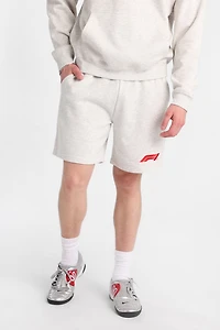 Short en molleton F1 brodé