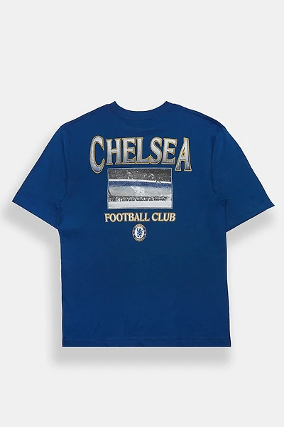 Chelsea Football Club Oversized Graphic Tee - Navy /
