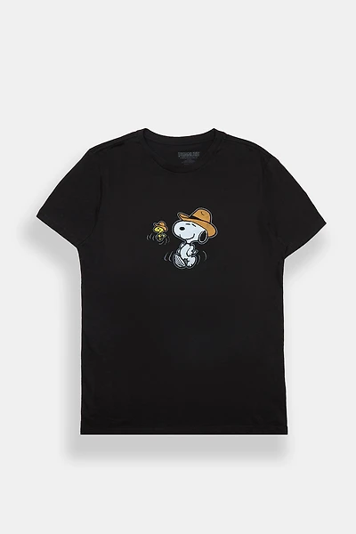 Peanuts Snoopy & Woodstock Cowboy Graphic Tee